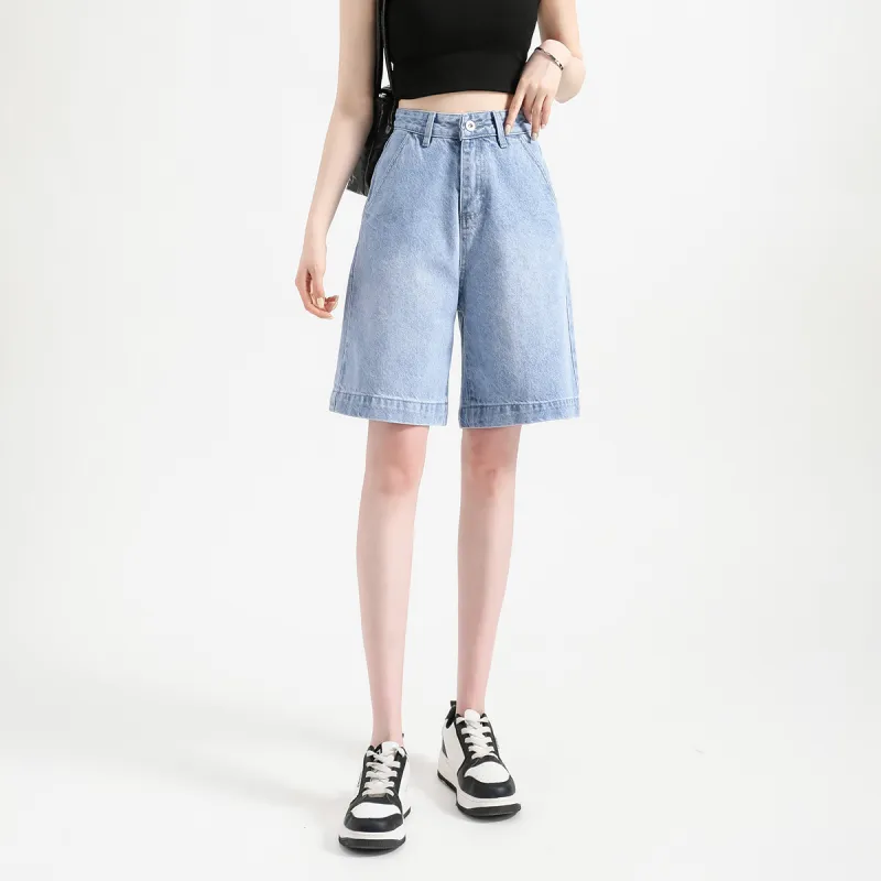 FAWENXIANGZI Denim Shorts Women's-4