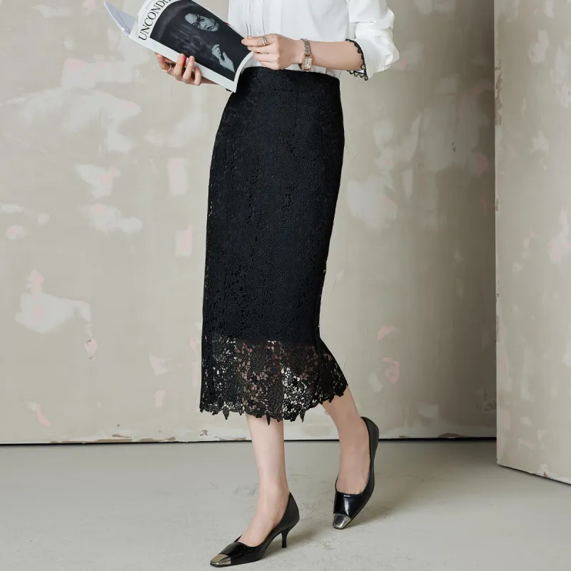 Hang Yi Court Casual Long Skirt Women's-3