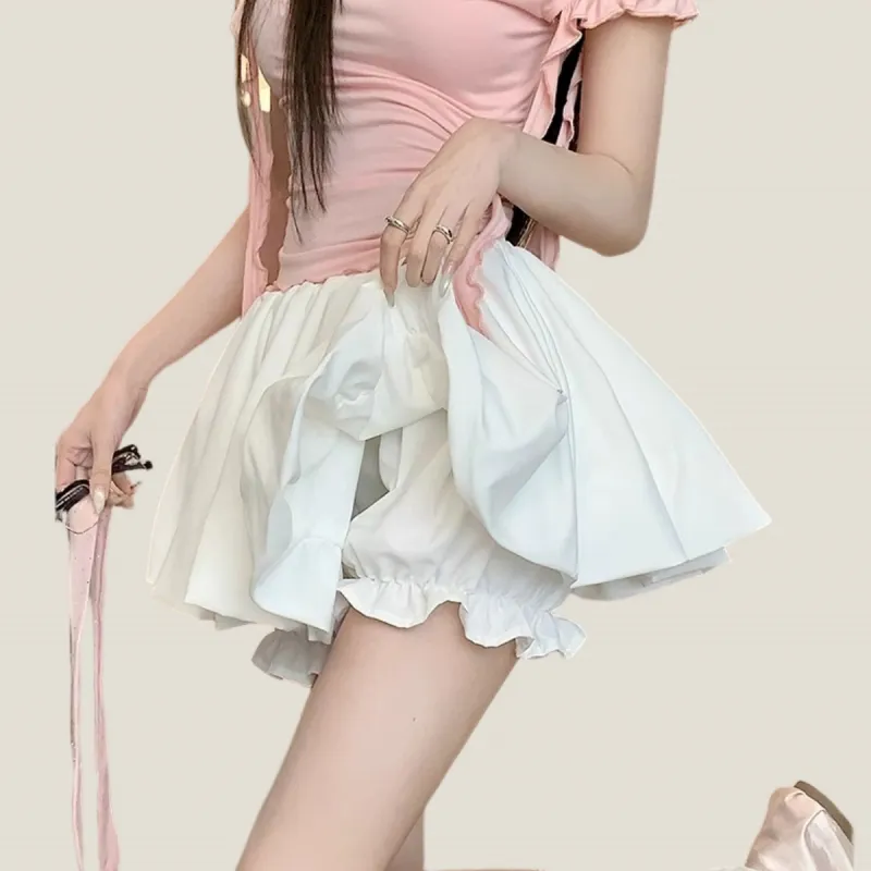 Ya Sheep People Casual Short Skirts Women's-3
