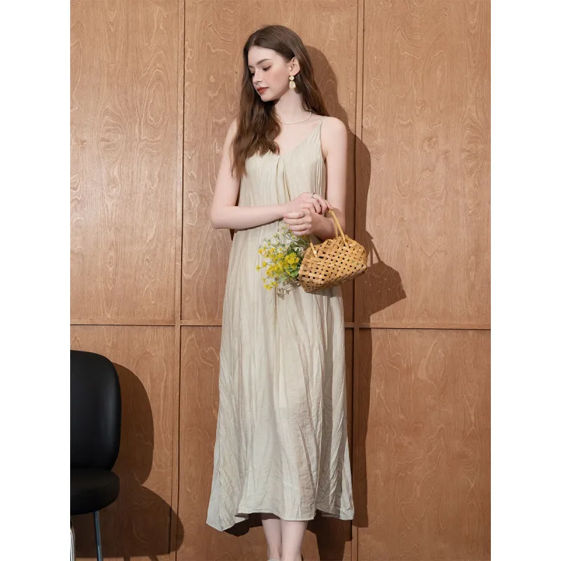 BANANA BABY Slip Dresses Women's Khaki-2