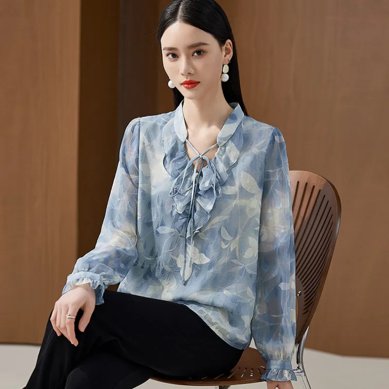 Hang Yi Court Shirts Women's Blue-2