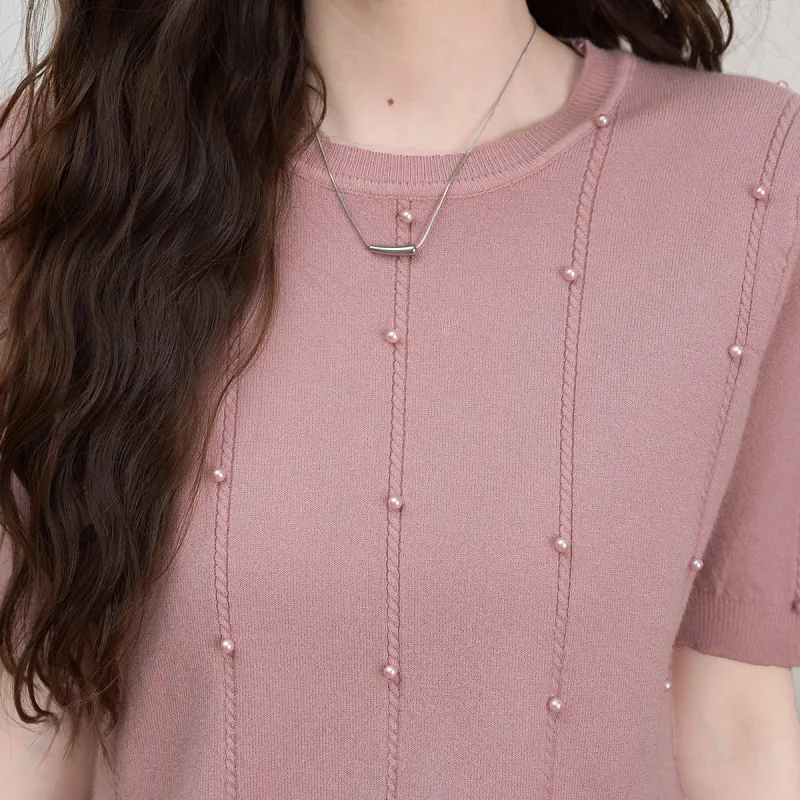 FAWENXIANGZI Puff Sleeve T Shirt Women's-3