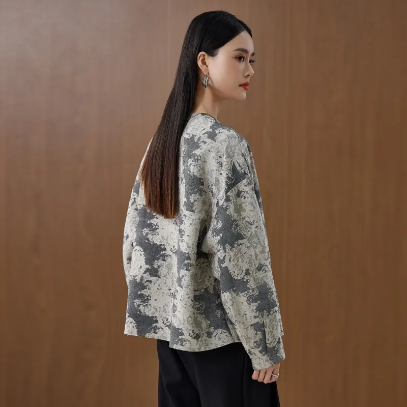 Hang Yi Court Jackets Women's Gray-7