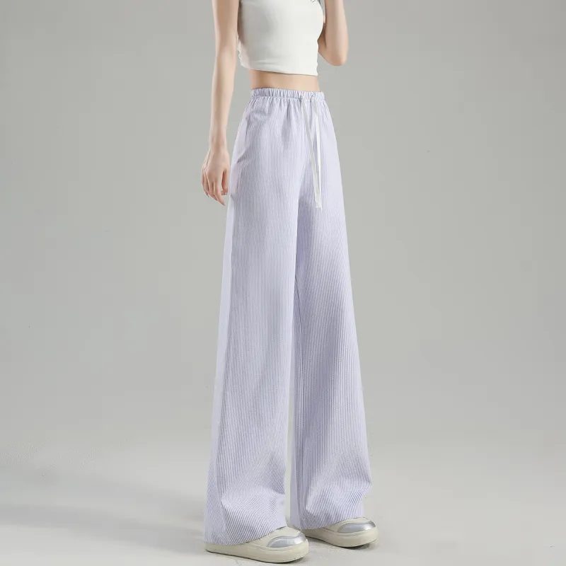 Tonlion Casual Pants Women's Light Blue-9
