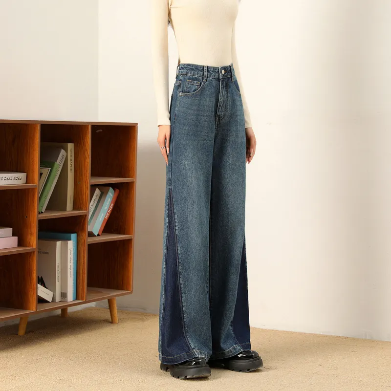 FAWENXIANGZI Jeans Women's Blue-5
