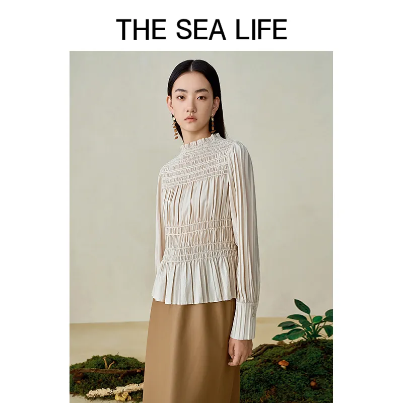 THE SEA LIFE Shirts Women's White Birch-1