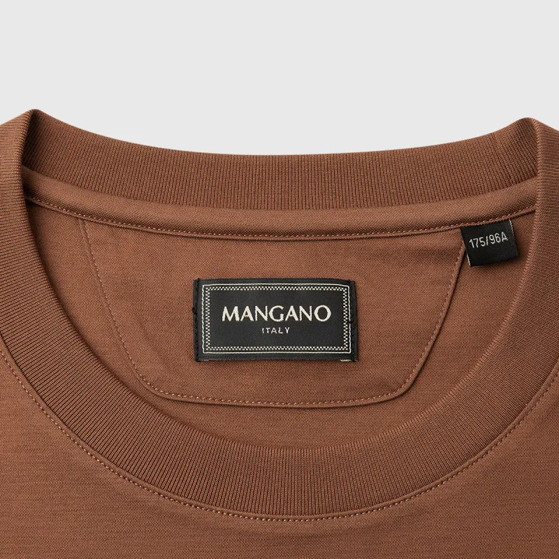 MANGANO T Shirts Men Coffee-3
