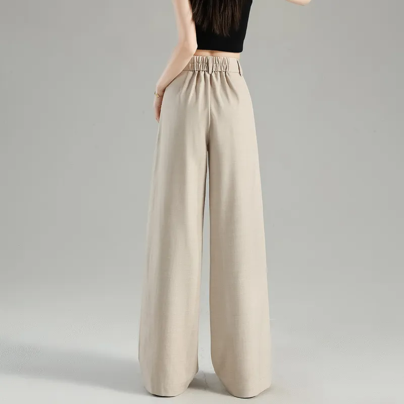 Tonlion Suit Trousers Women's Linen-10