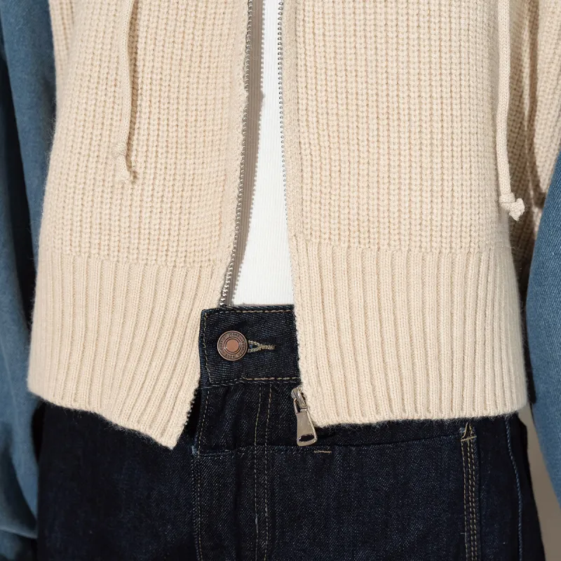 FAWENXIANGZI Cropped Coat Women's-7