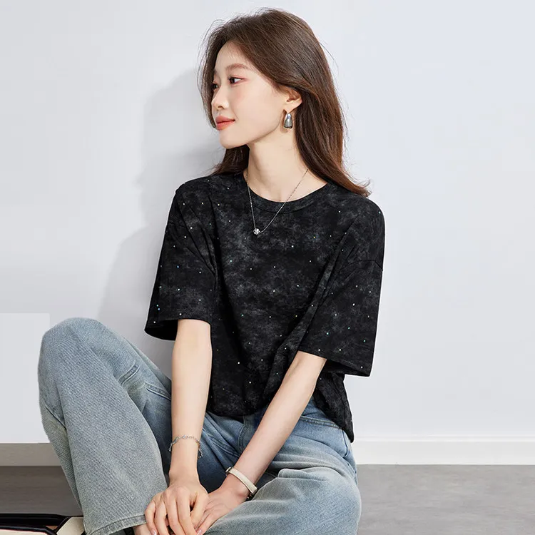 PIERRE CARDIN Drop Shoulder Sleeve T Shirt Women's-1