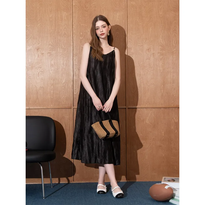 BANANA BABY Slip Dresses Women's Black-5