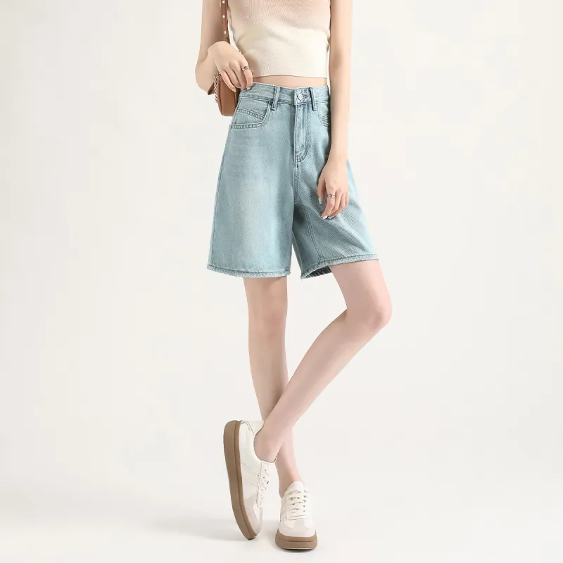 FAWENXIANGZI Denim Shorts Women's-6