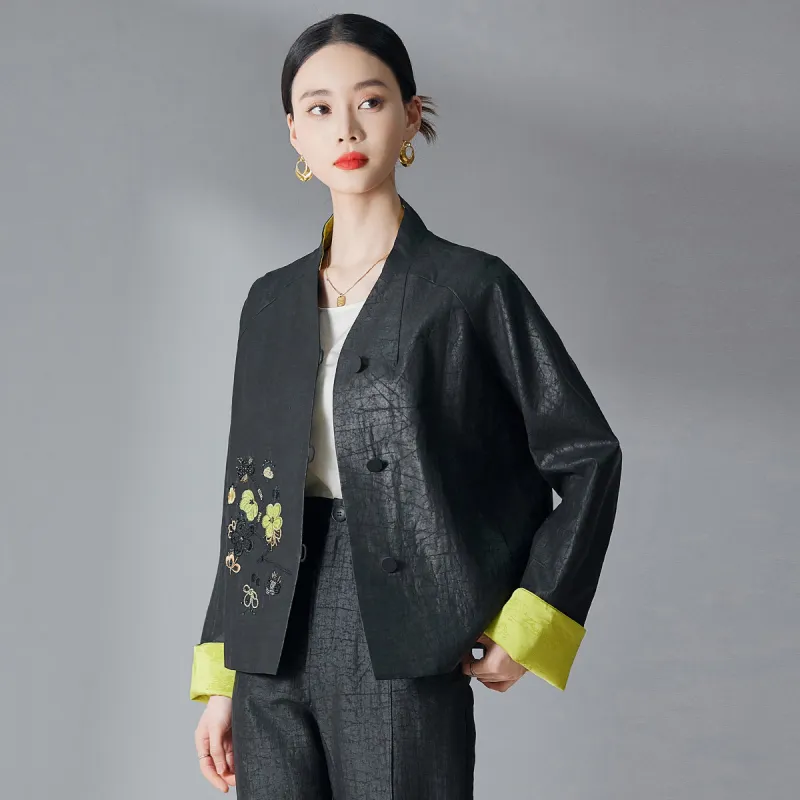 Hang Yi Court Jackets Women's Black-1