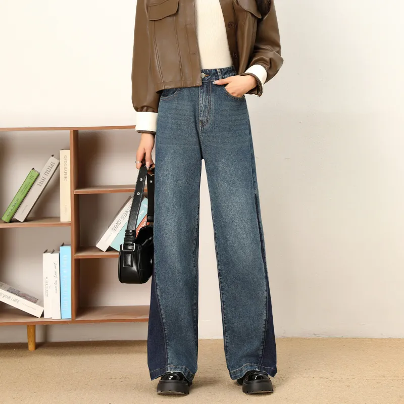 FAWENXIANGZI Jeans Women's Blue-8
