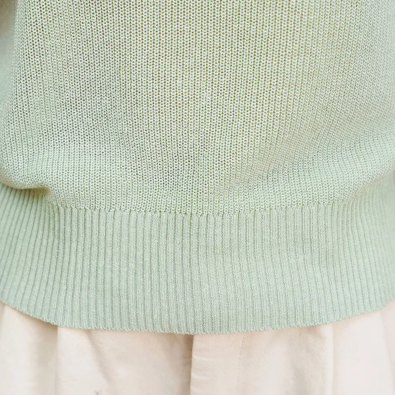 FAWENXIANGZI Knitwear Women's Light Green-4