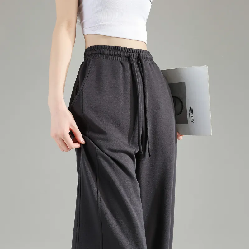 Tonlion Casual Pants Women's Dark Gray-2