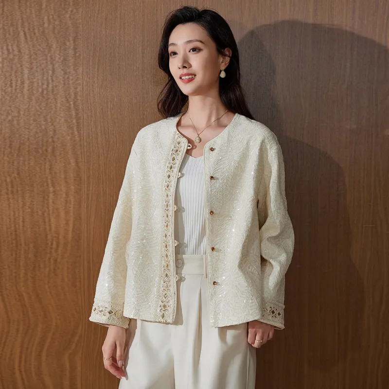 Hang Yi Court Cropped Coat Women's-4
