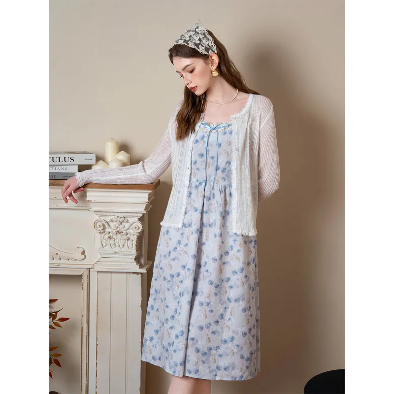 BANANA BABY Two Piece Skirt Sets Women's Blue-1