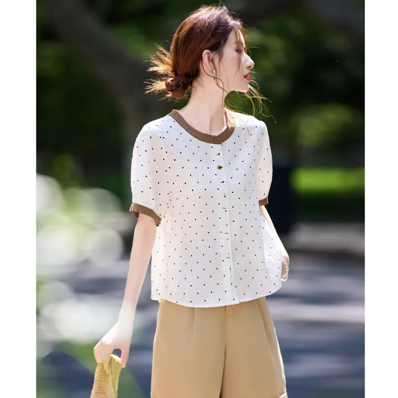 Still quiet Shirts Women's Light Coffee-3