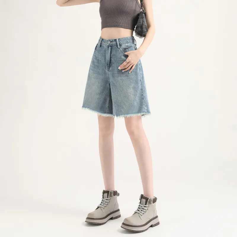 FAWENXIANGZI Denim Shorts Women's-7