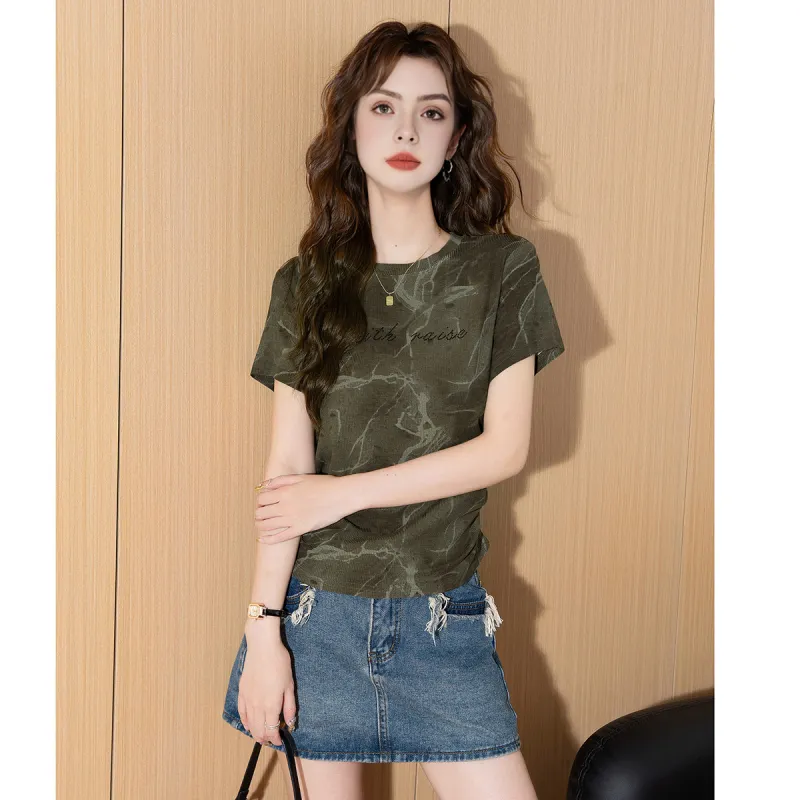 FAWENXIANGZI Regular T Shirt Women's-3