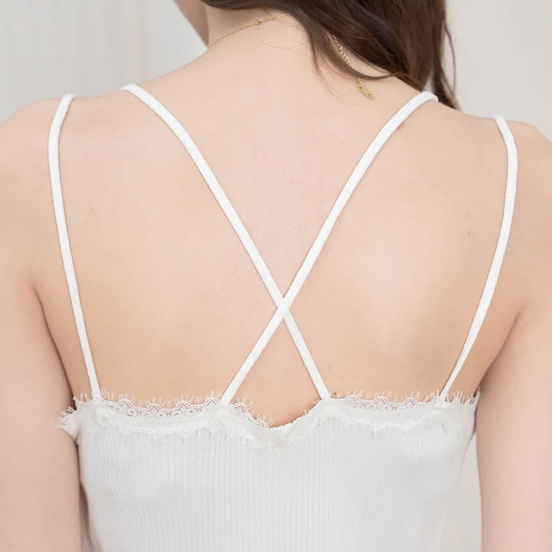 FAWENXIANGZI Tank Tops Women's White-5
