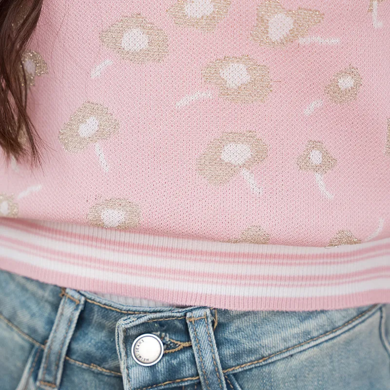 FAWENXIANGZI Knitwear Women's Pink-6
