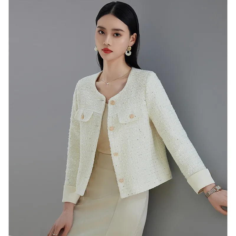 Hang Yi Court Jackets Women's Ecru-6