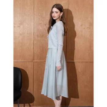 BANANA BABY Two Piece Skirt Sets Women's Blue