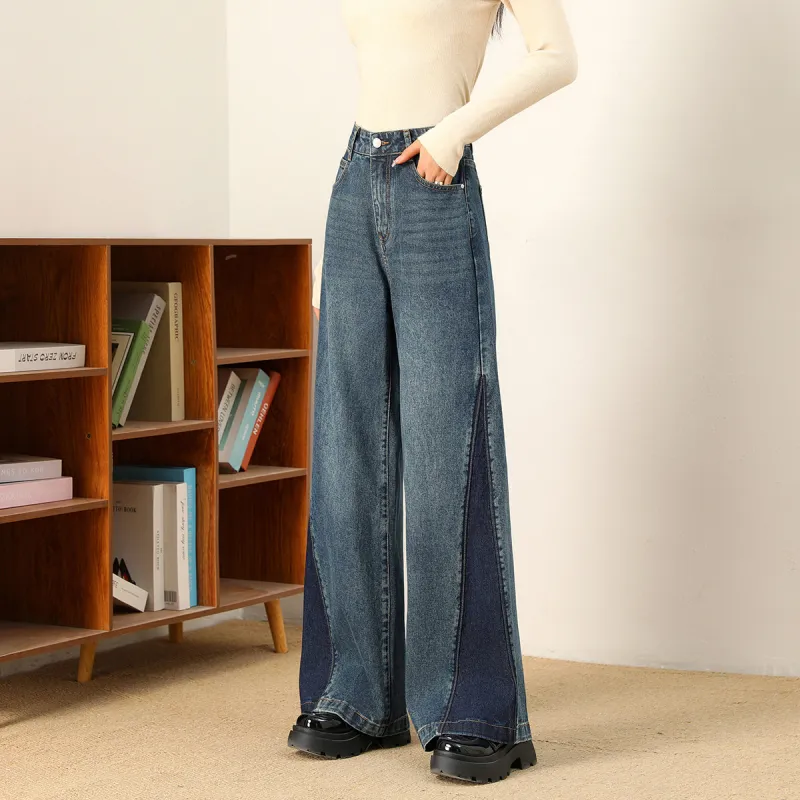FAWENXIANGZI Jeans Women's Blue-9