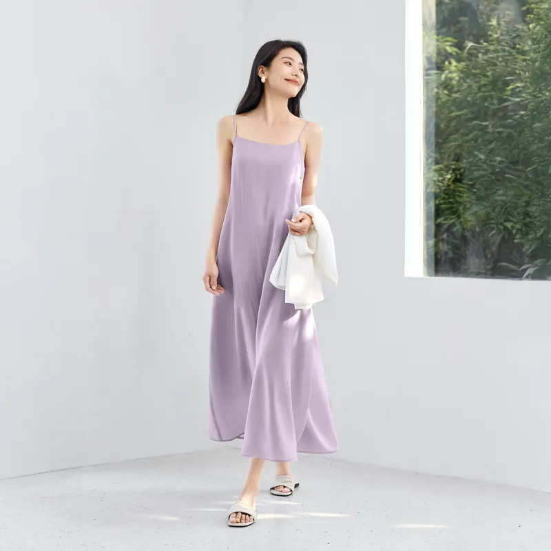 IHIMI Slip Dress Women's Dusty Purple-2
