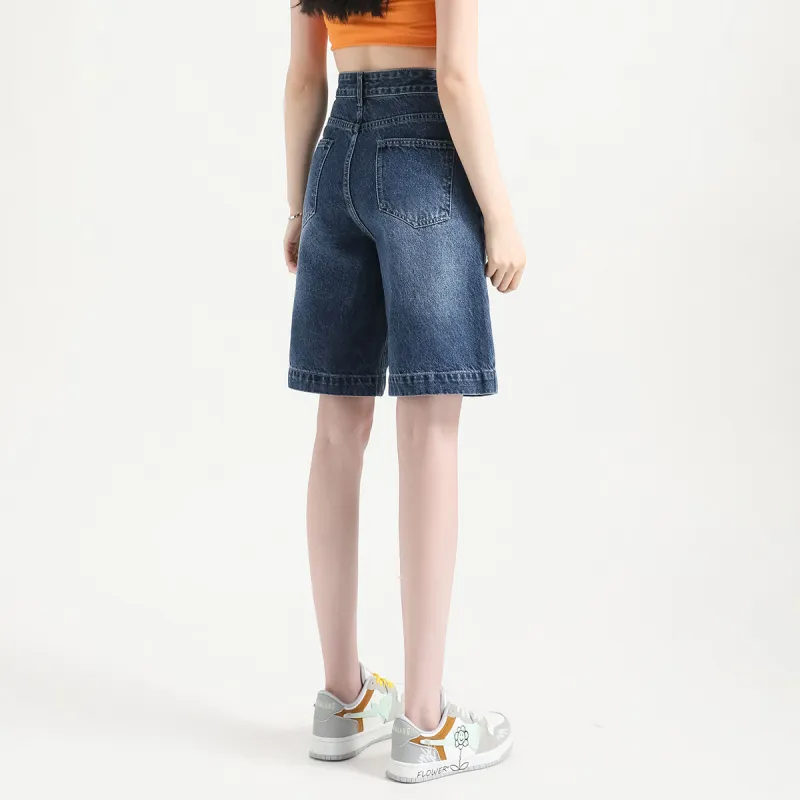 FAWENXIANGZI Denim Shorts Women's-11