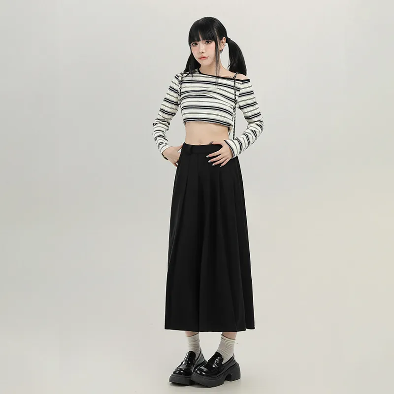 YINLEI Casual Long Skirt Women's-1