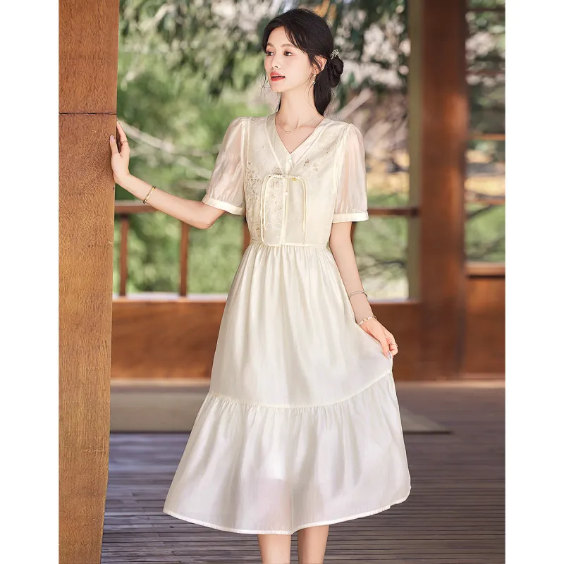 Like The Age Of Water Short Sleeved Dress Women's-1