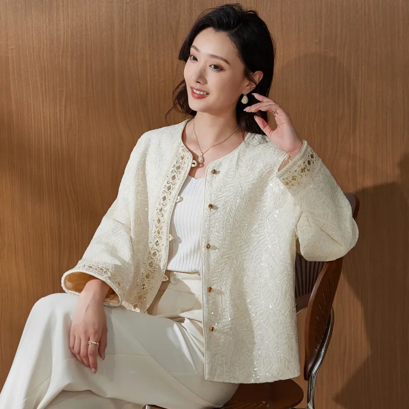 Hang Yi Court Cropped Coat Women's-6