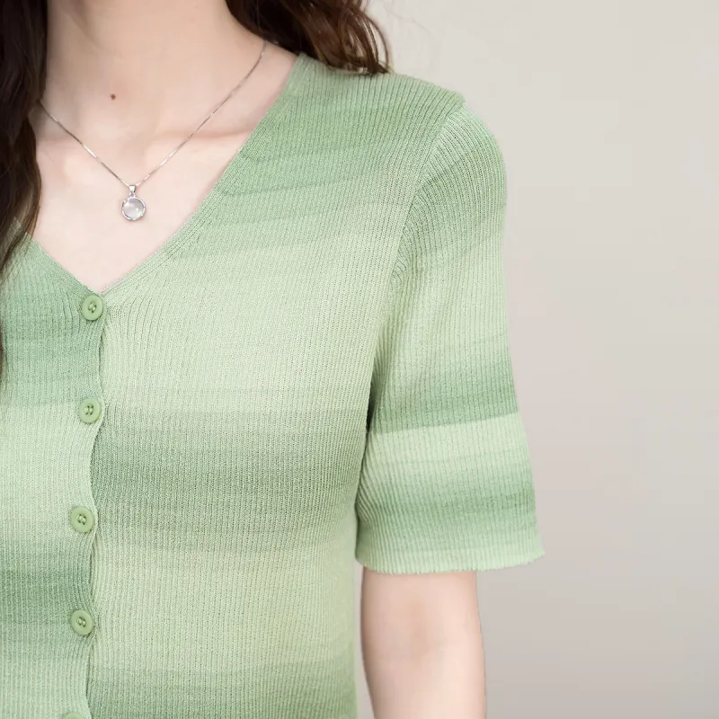 FAWENXIANGZI Knitwear Women's Dark Green-2