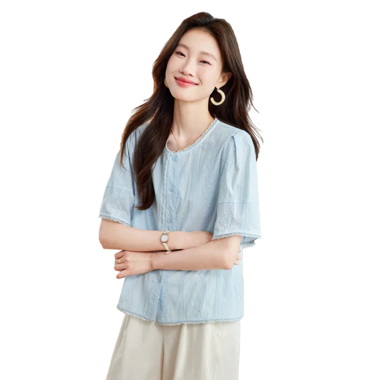 PIERRE CARDIN Shirts Women's Blue-5