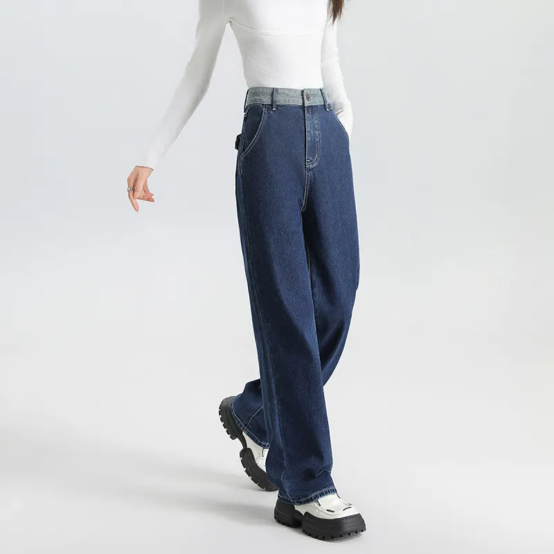 FAWENXIANGZI Jeans Women's Blue-6