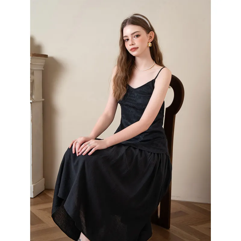 BANANA BABY Slip Dresses Women's Black-2