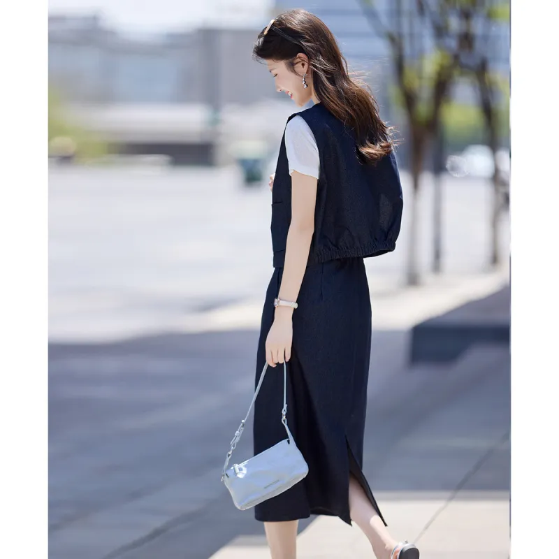 Still quiet Two Piece Skirt Sets Women's-1