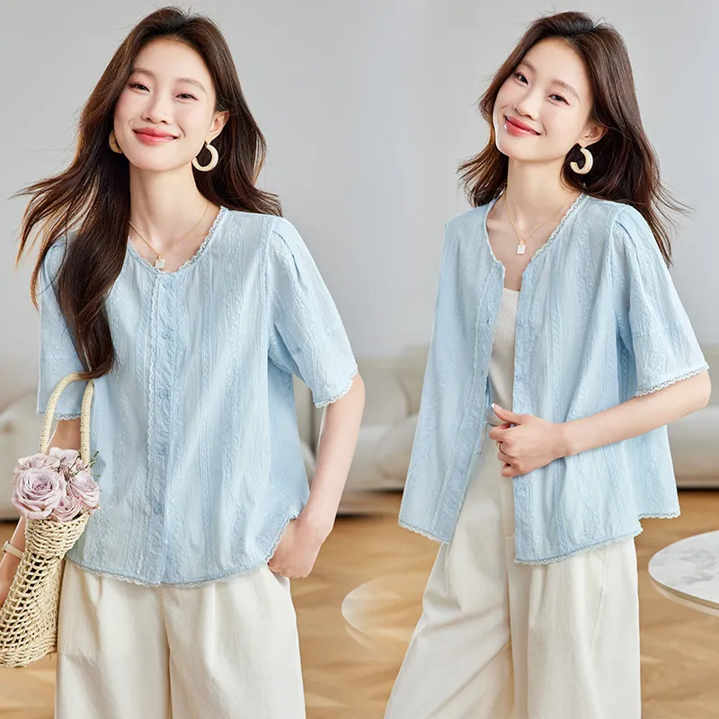 PIERRE CARDIN Shirts Women's Blue-1
