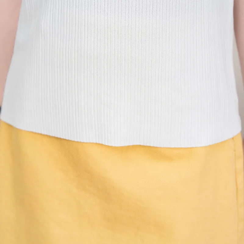 FAWENXIANGZI Tank Tops Women's White-7