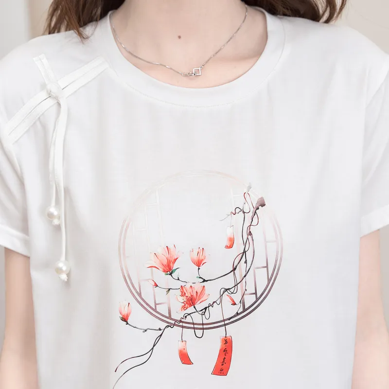 FAWENXIANGZI Regular T Shirt Women's-4