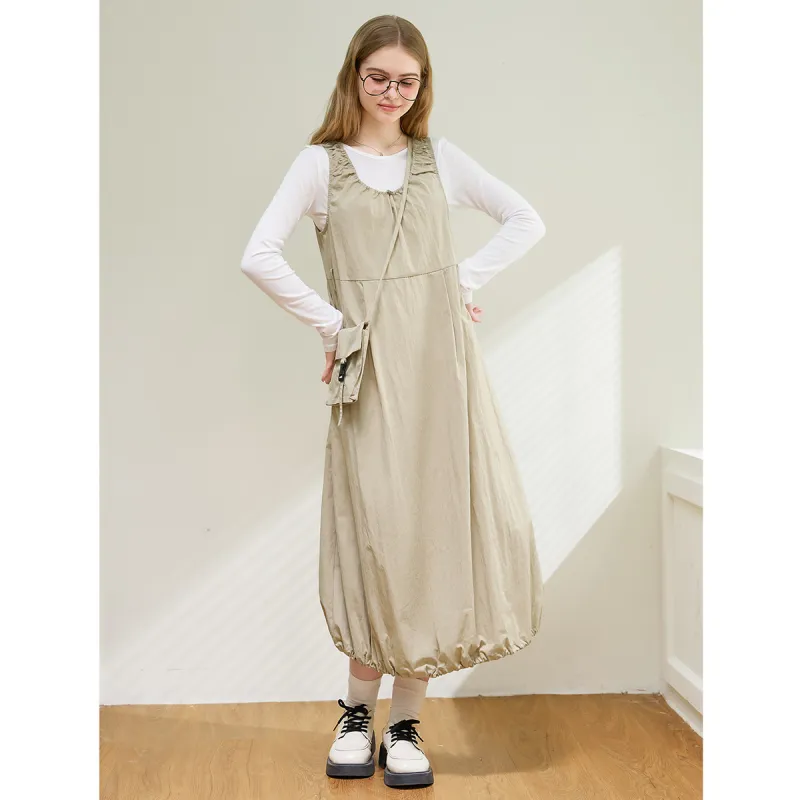 FAWENXIANGZI Two Piece Skirt Sets Women's Apricot-3