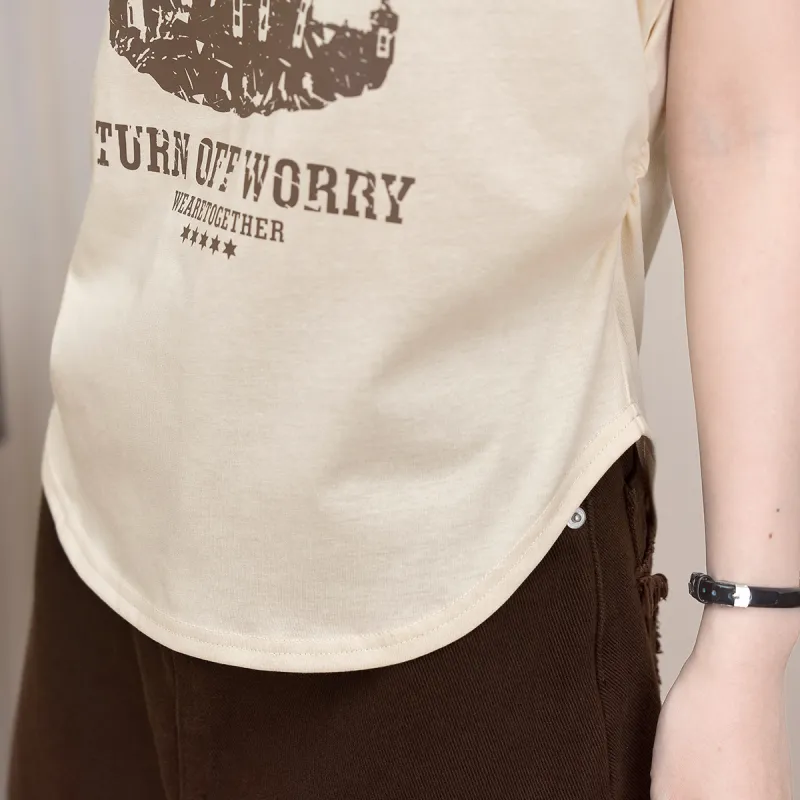 FAWENXIANGZI Flutter Sleeve T Shirt Women's-7