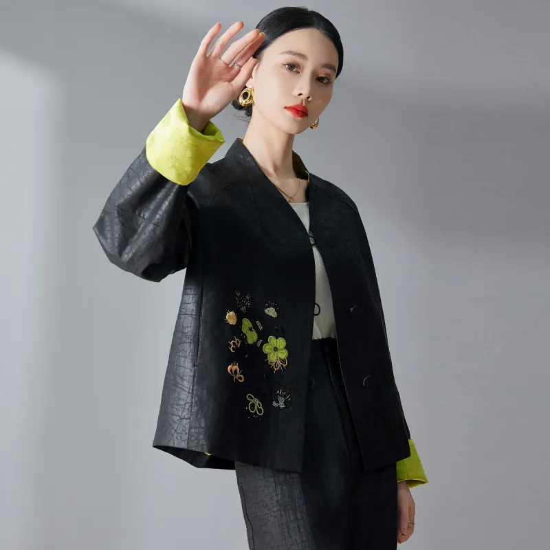 Hang Yi Court Jackets Women's Black-2