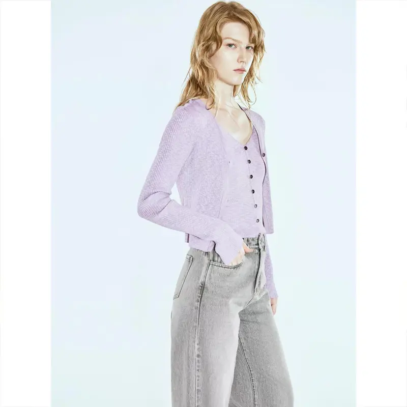 COVERINS Knitwear Women's Smoky Purple-2