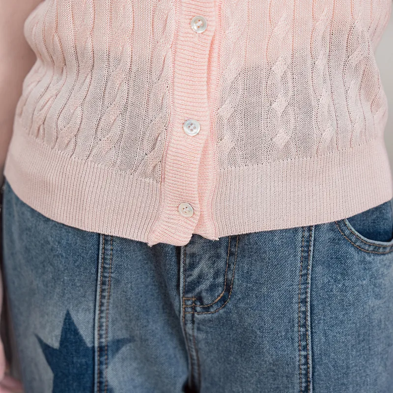 FAWENXIANGZI Knitwear Women's Pink-2