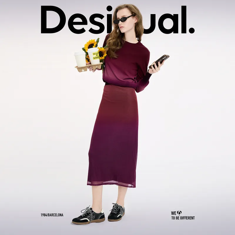 Desigual Casual Long Skirt Women's-3