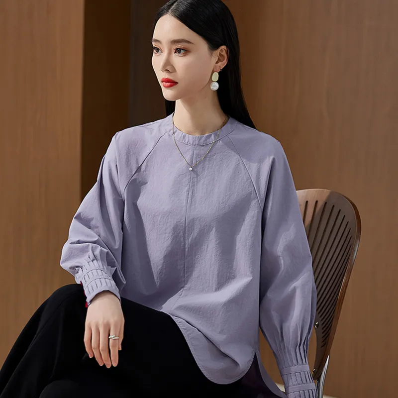Hang Yi Court Shirts Women's Purple-3